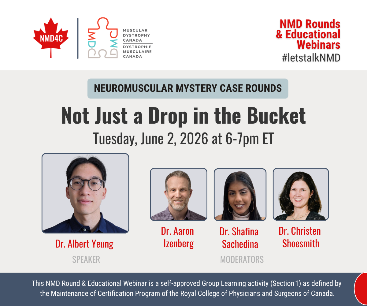 CPD-Accredited Webinar | Neuromuscular Mystery Case Rounds – Not Just a Drop in the Bucket