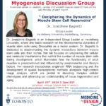 Monday April 29th Myogenesis discussion group seminar