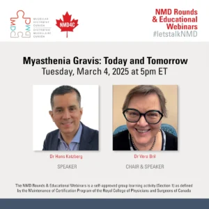 NMD4C webinar: Myasthenia Gravis: Today and tomorrow