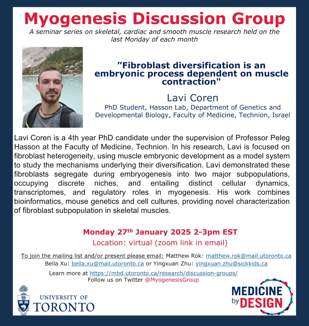 Myogenesis duscussion group - January seminar