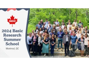 2024 NMD4C basic research summer school. Photo of attendees on the right.