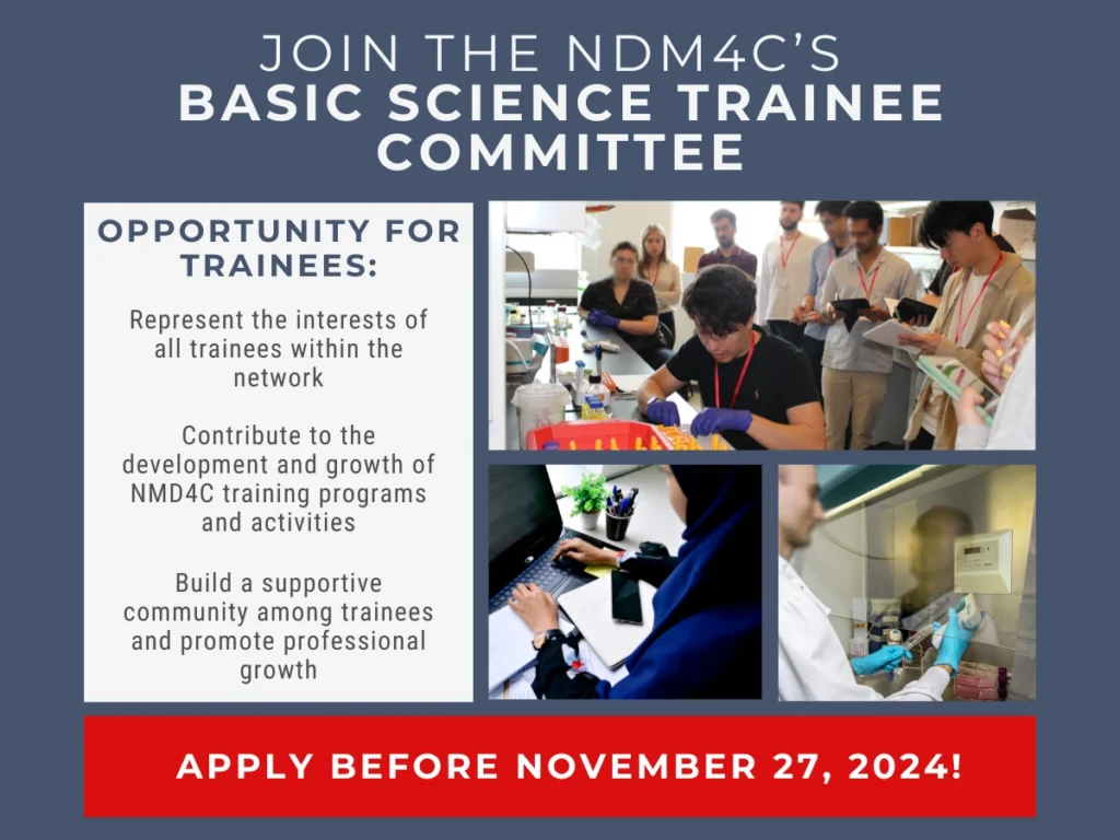 Call for applications to join the NMD4C trainee committee