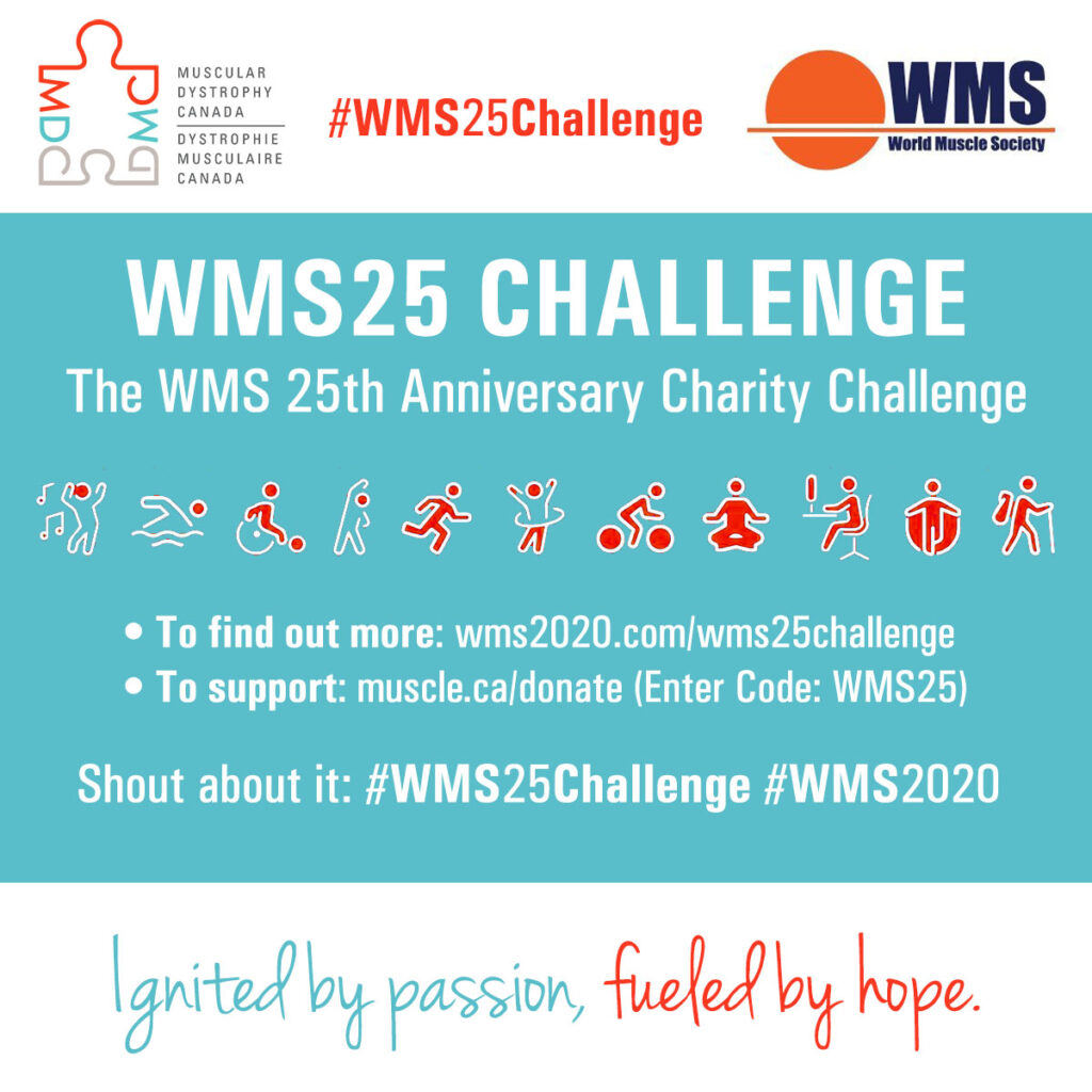World Muscle Society "25 Challenge" to support Muscular Dystrophy