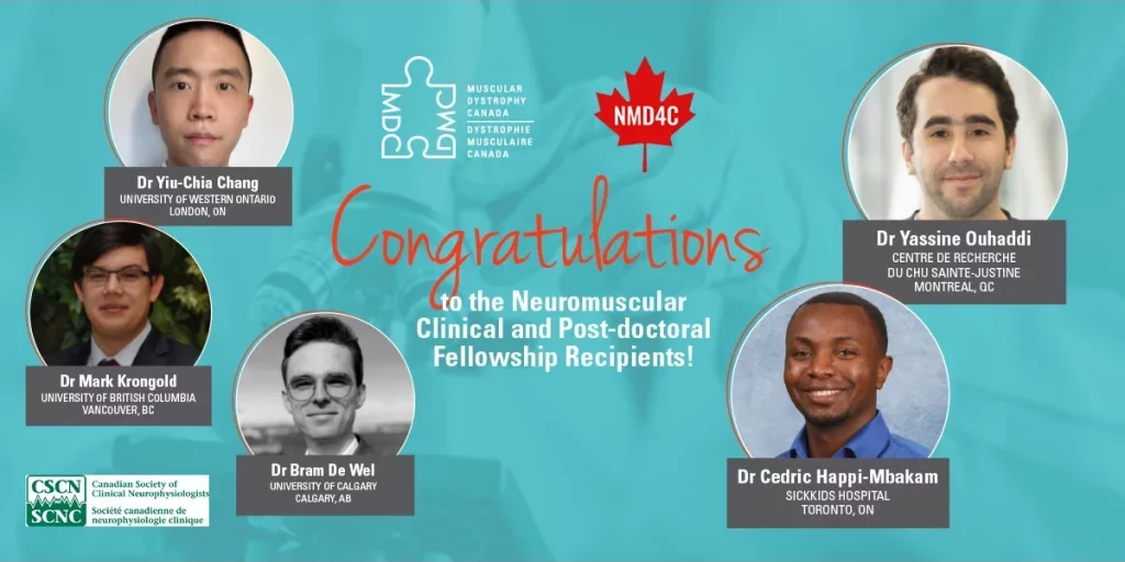 Congratulations to the 2024 neuromuscular clinical and post-doctoral fellowship recipients. Photos of the fellows with information about their research insitutions.