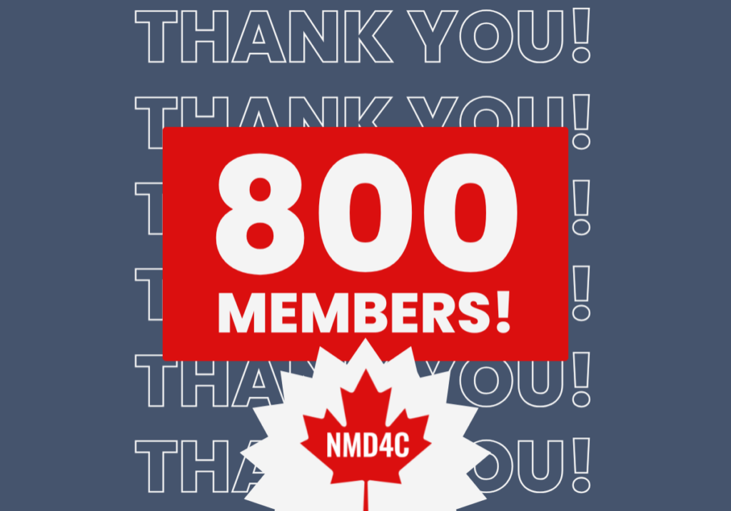 NMD4C Reaches 800-Member Milestone!