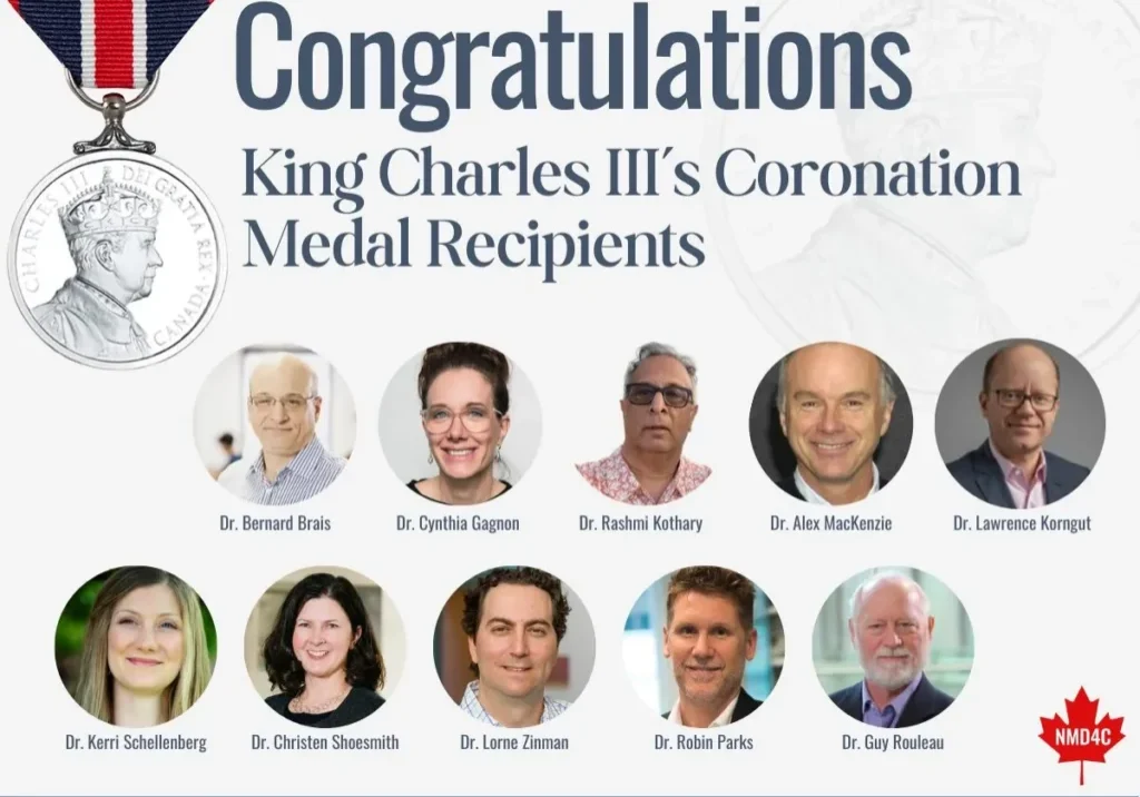 poster congratulating King's Medal Recipient