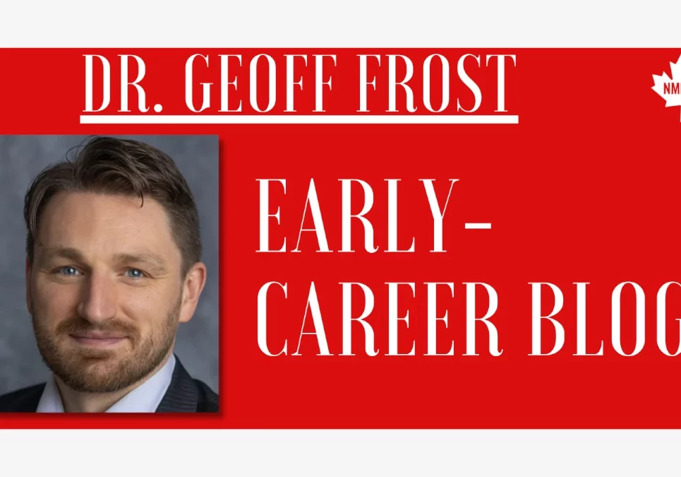 Dr Geoff Frost has written an early career blog for the NMD4C