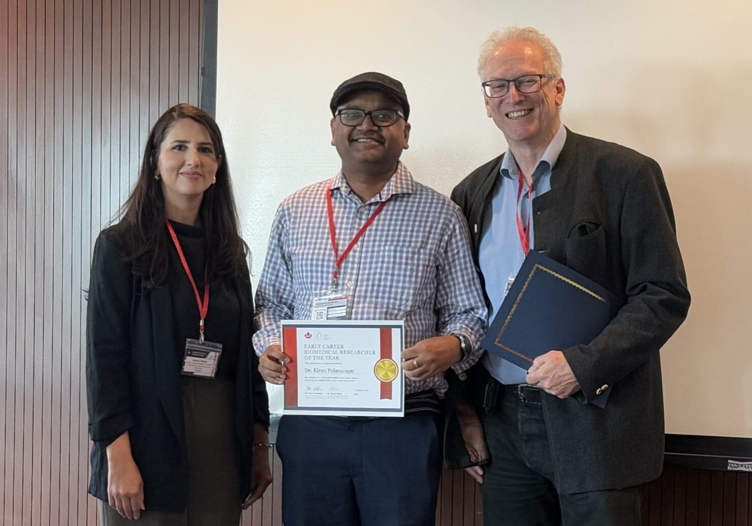 Dr. Kiran Polavarapu - Early Career Biomedical Researcher of the Year.