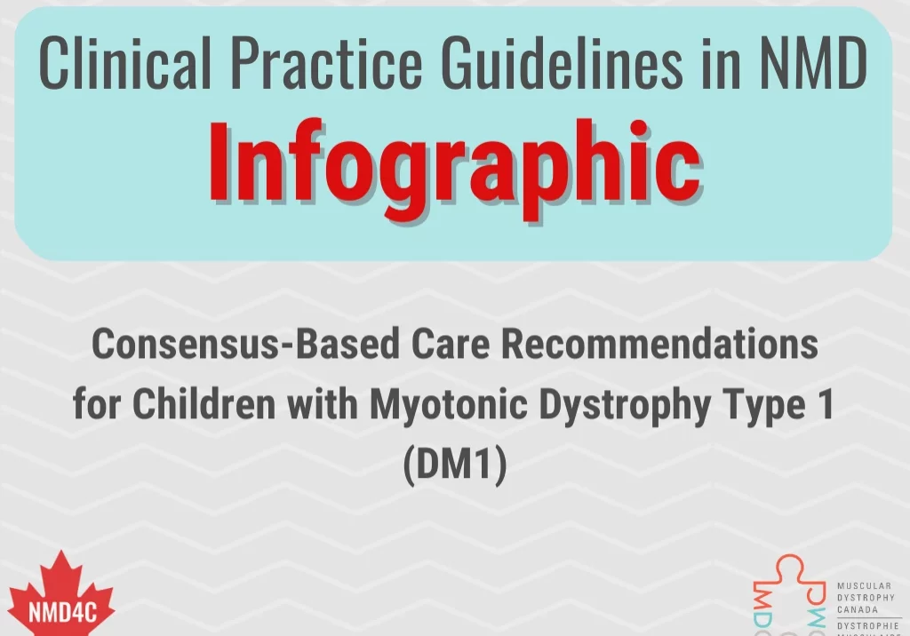 Clinical practice guideline in NMD infographic logo