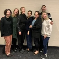 Event organizers and participants from SMA outcome measures training, March 2024 in Quebec.