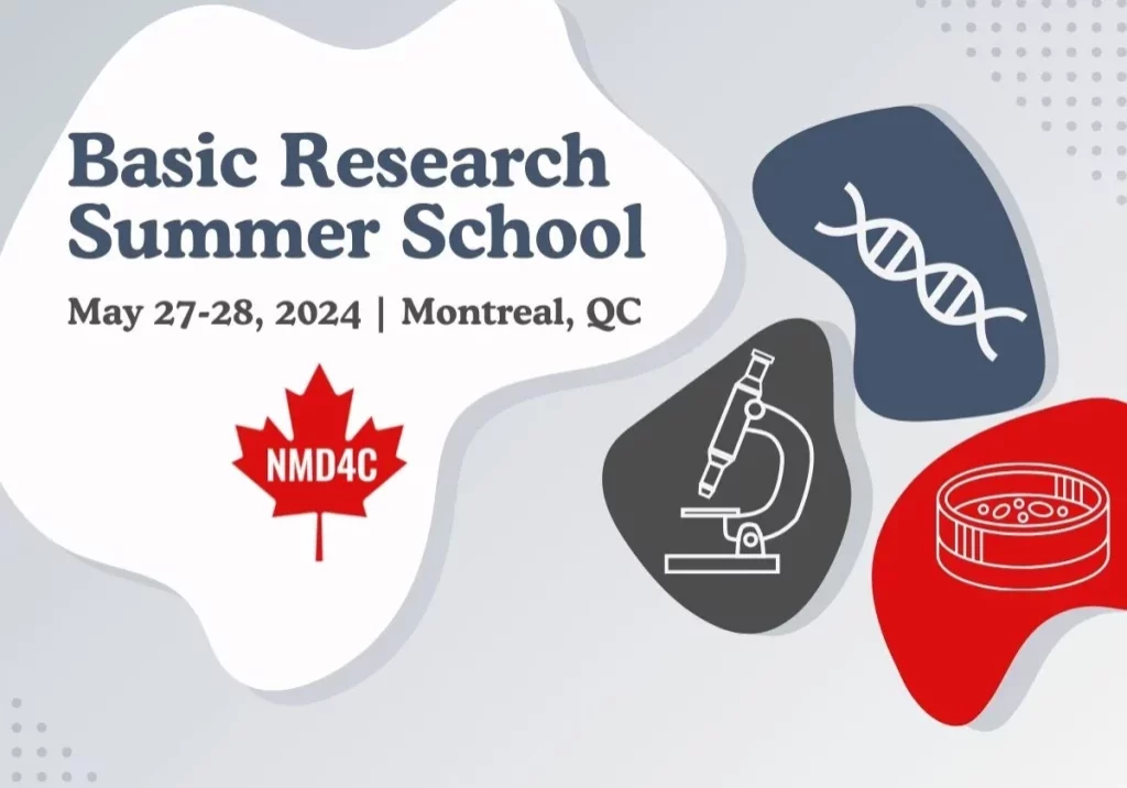 NMD4C basic research summer school, taking place May 27-28 2024 in Montreal QC.