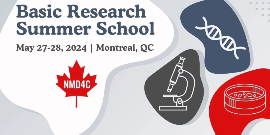 NMD4C basic research summer school, taking place May 27-28 2024 in Montreal QC.