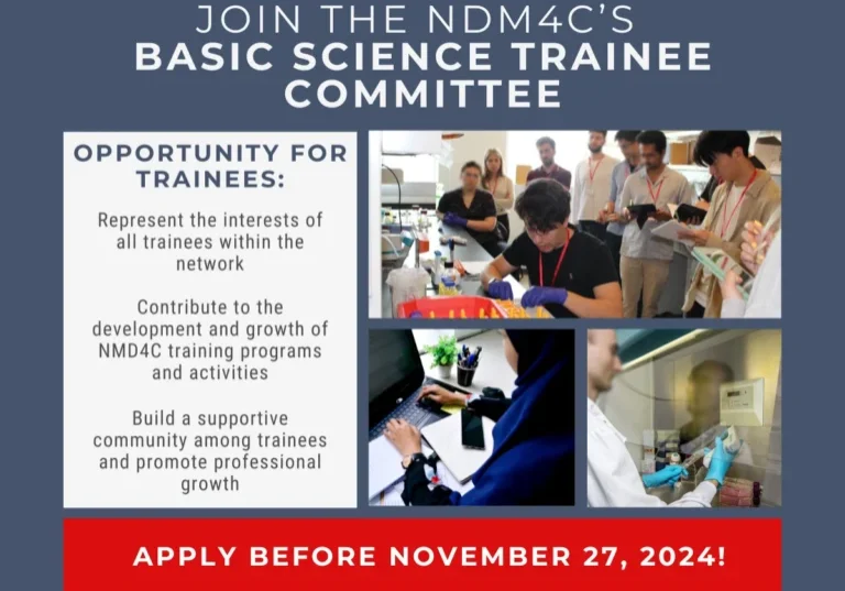 Call for applications to join the NMD4C trainee committee